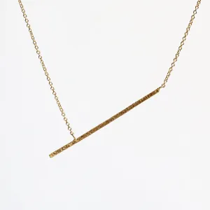 Rain square bar necklace