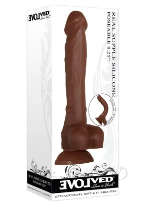Real Supple Silicone Poseable 8.25' Drk
