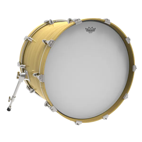 Remo 24" Ambassador Smooth White bassokalvo