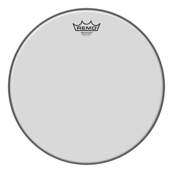 Remo 24" Ambassador Smooth White bassokalvo