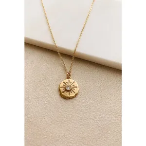 Rhinestone Textured Charm - Gold