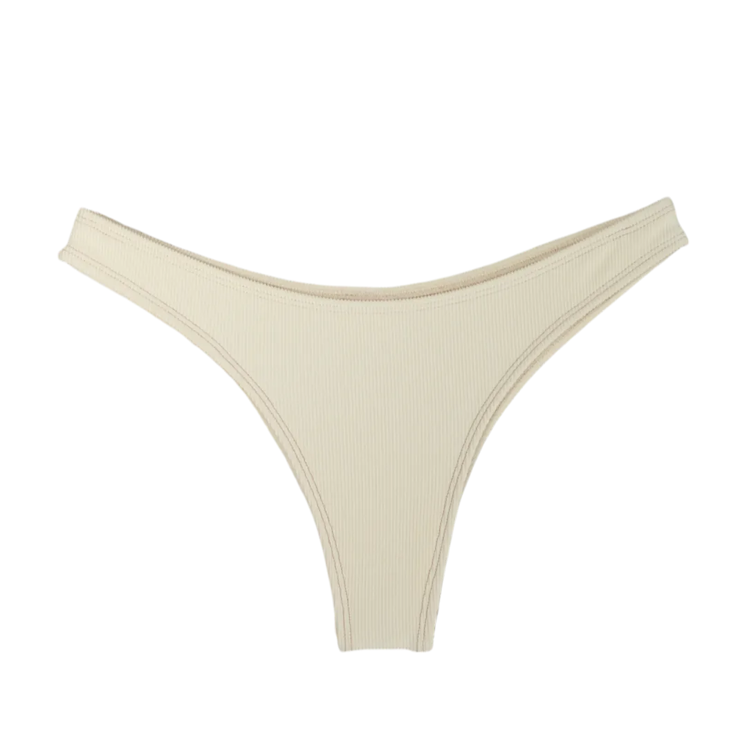 Ribbed Ivory Seana Bottom
