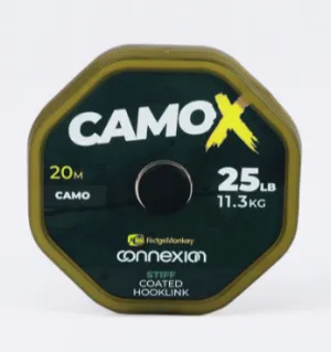 Ridgemonkey CamoX Stiff Coated Hooklink 25lb