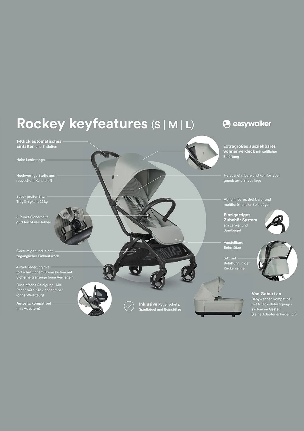 Rockey M Smooth Grey