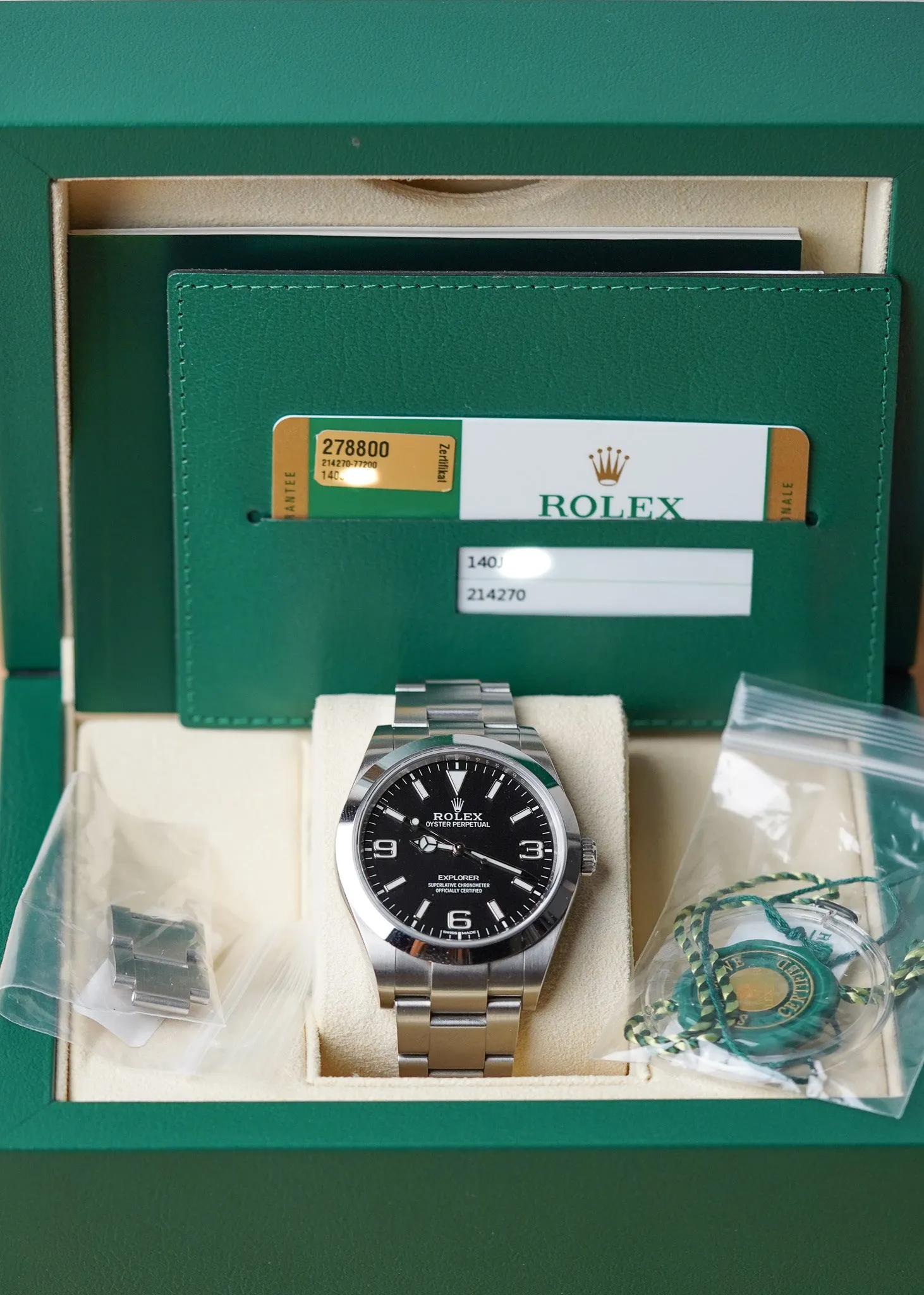 Rolex Explorer I 214270 MK2 Dial