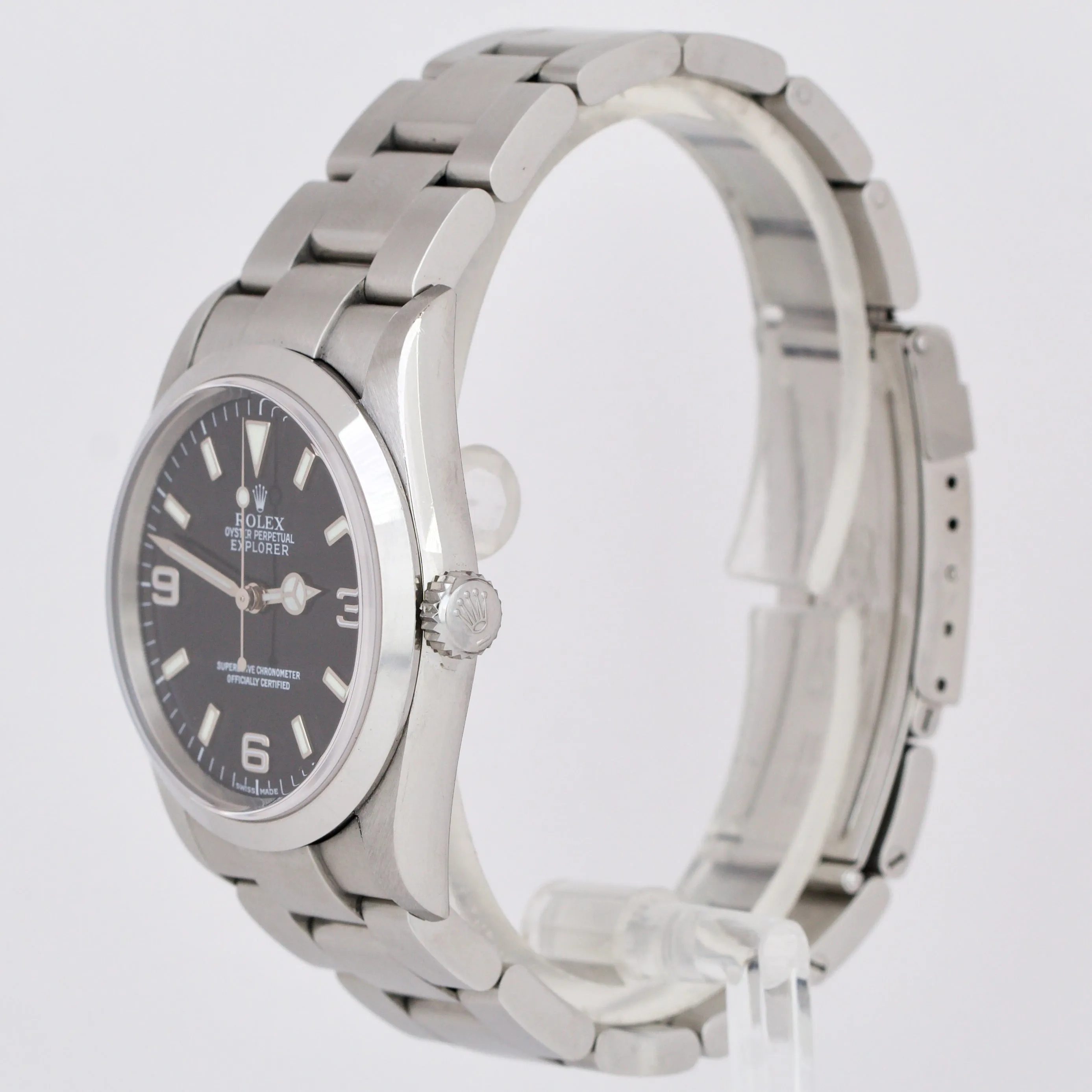 Rolex Explorer I BLACK Dial 36mm 3-6-9 Oyster Stainless Steel Watch 114270