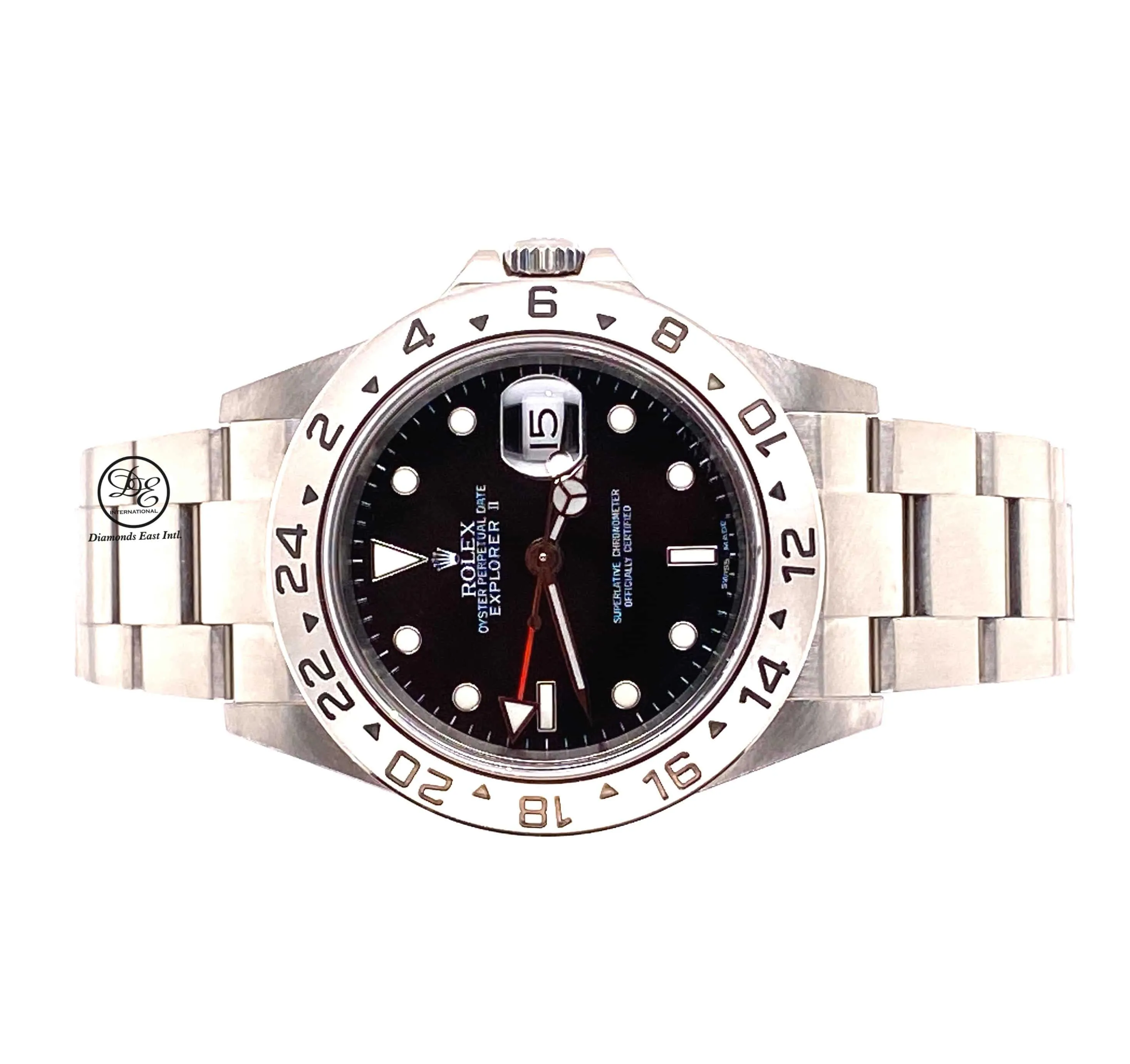 Rolex Explorer II 16570 Black Dial GMT Oyster Date PAPERS