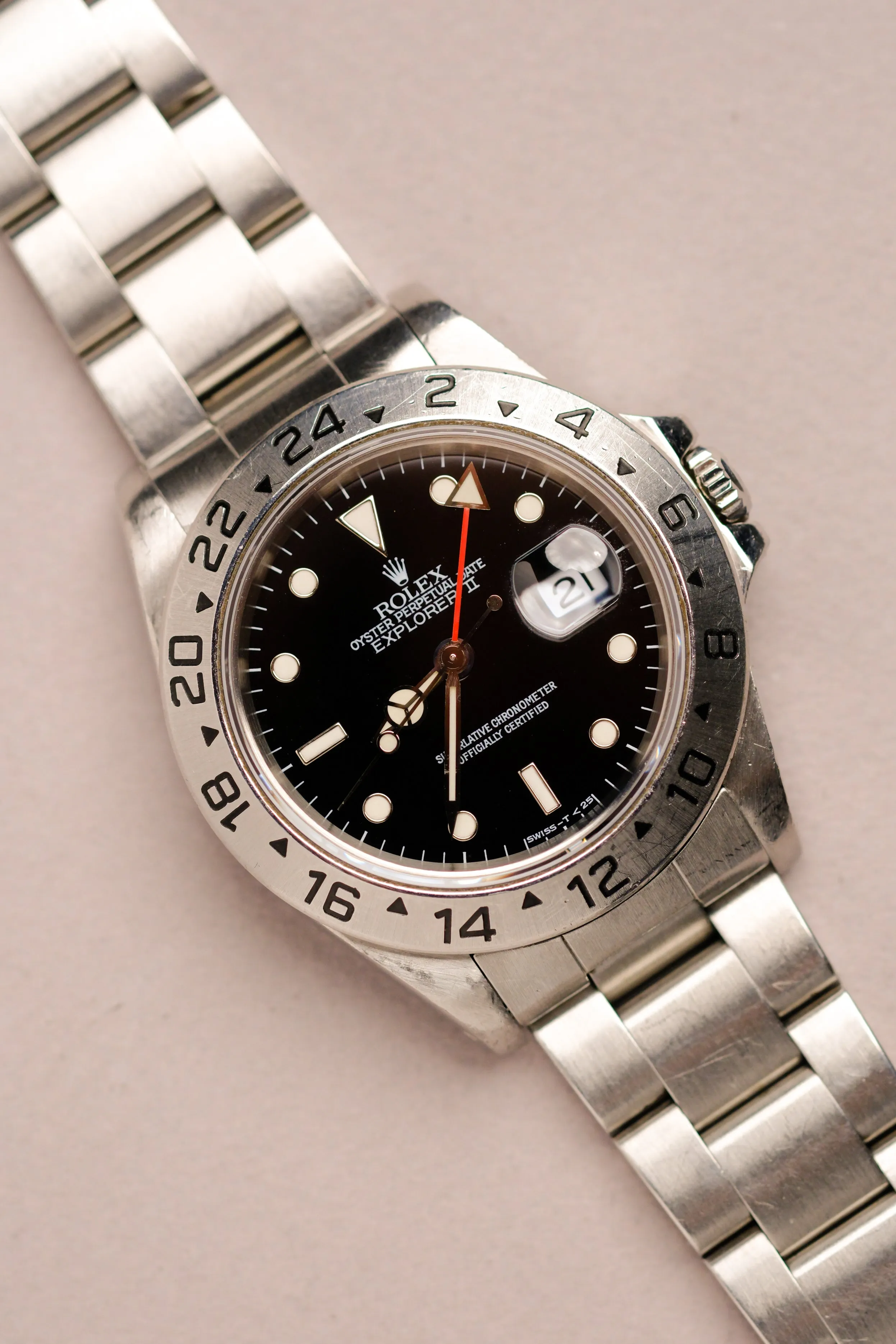 Rolex Explorer ii 16570 Cream Patina - 1996