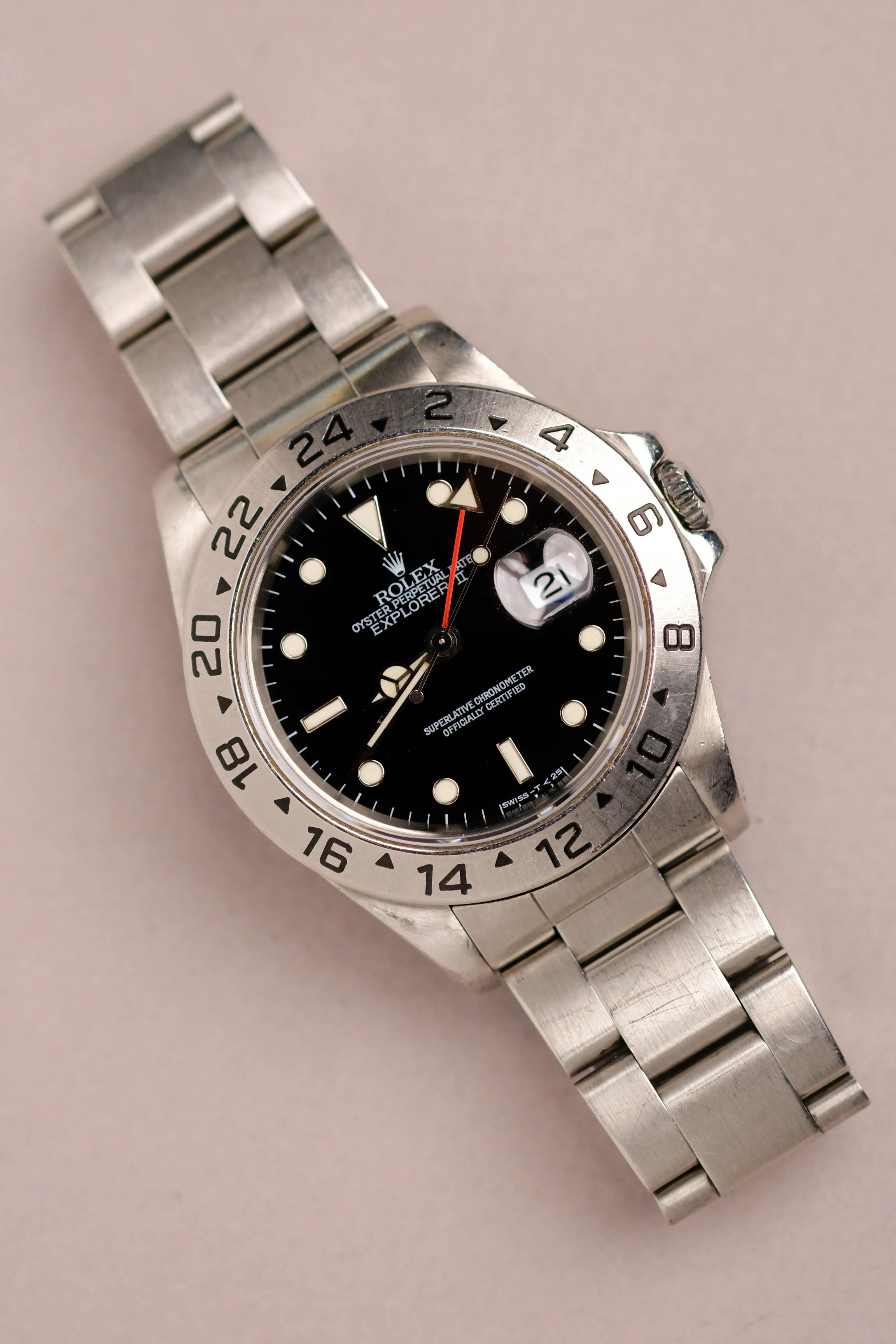Rolex Explorer ii 16570 Cream Patina - 1996