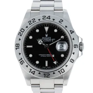 Rolex Explorer II 16570 T Black 2006 Unpolished No Holes Oyster Steel 40 mm