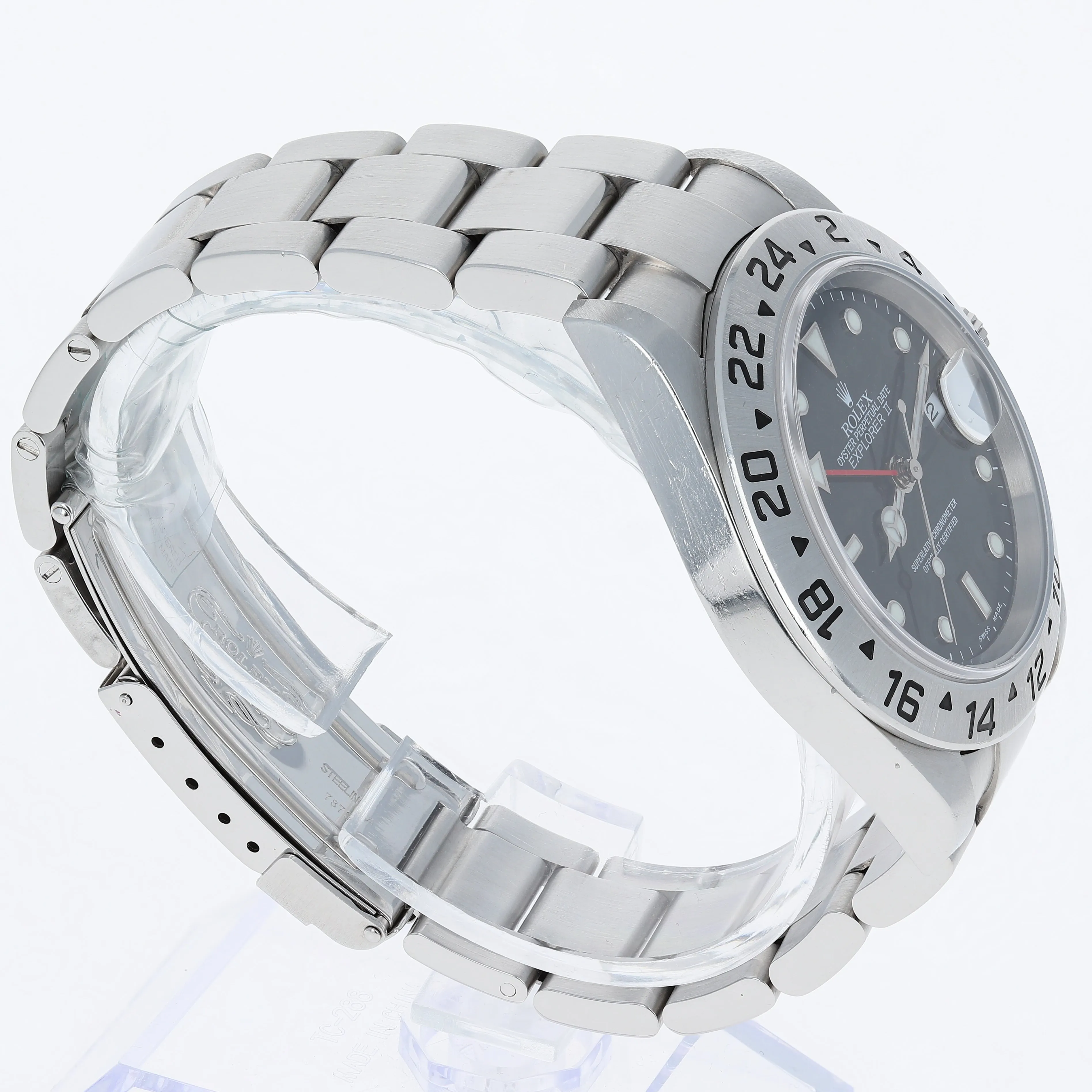 Rolex Explorer II 16570 T Black 2006 Unpolished No Holes Oyster Steel 40 mm