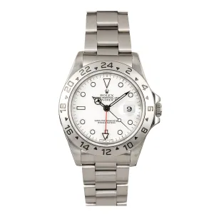 Rolex Explorer II Date #16570 White Dial