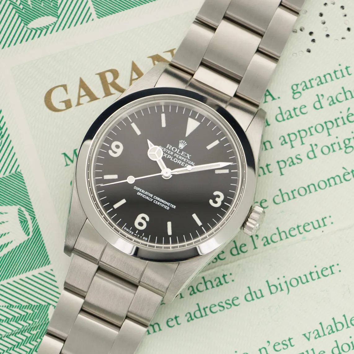Rolex Explorer R-Series Watch Ref. 1016 with Paper