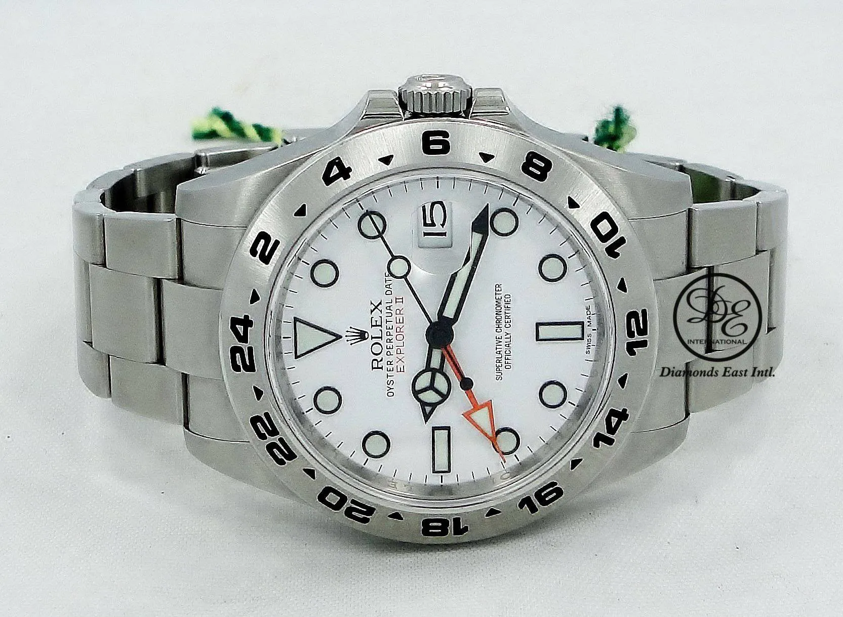 Rolex Oyster Perpetual Explorer II 216570 White Dial Orange Rubber B