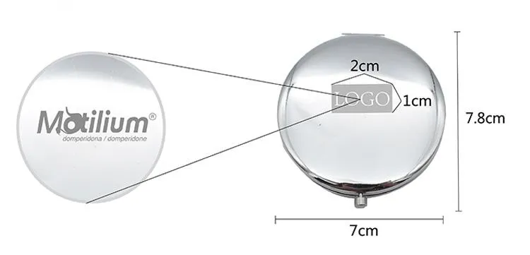 Round Flip Pocket Mirror with Flamingo Designs
