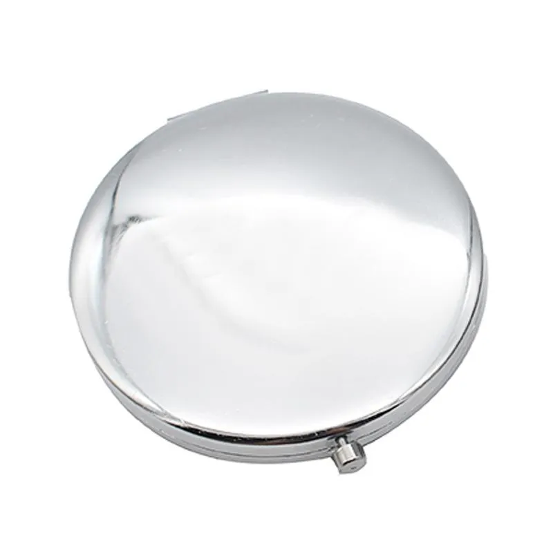 Round Flip Pocket Mirror with Flamingo Designs