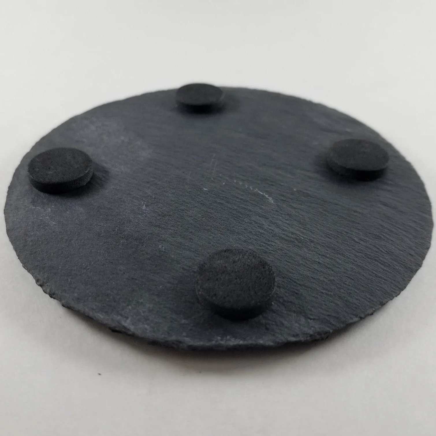 Round Slate Coaster - Rustic Cut