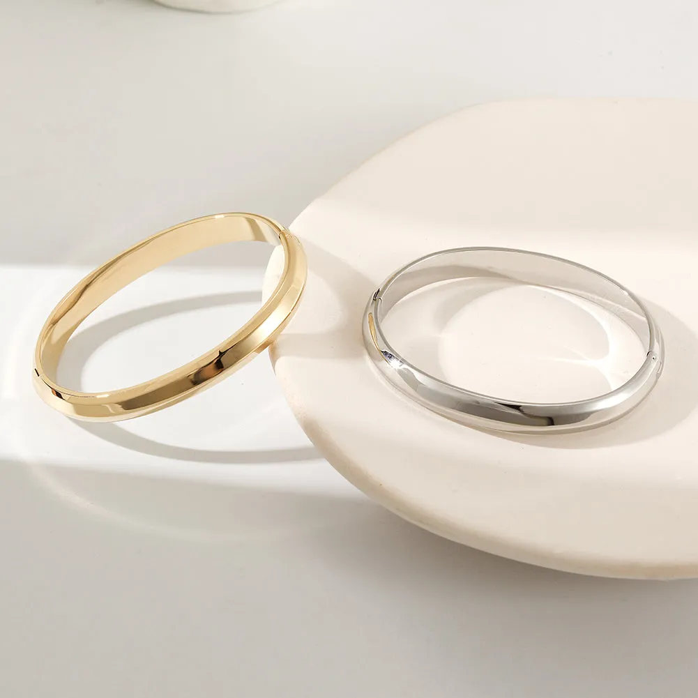Round smooth surface bracelet-NSB1802ST-S