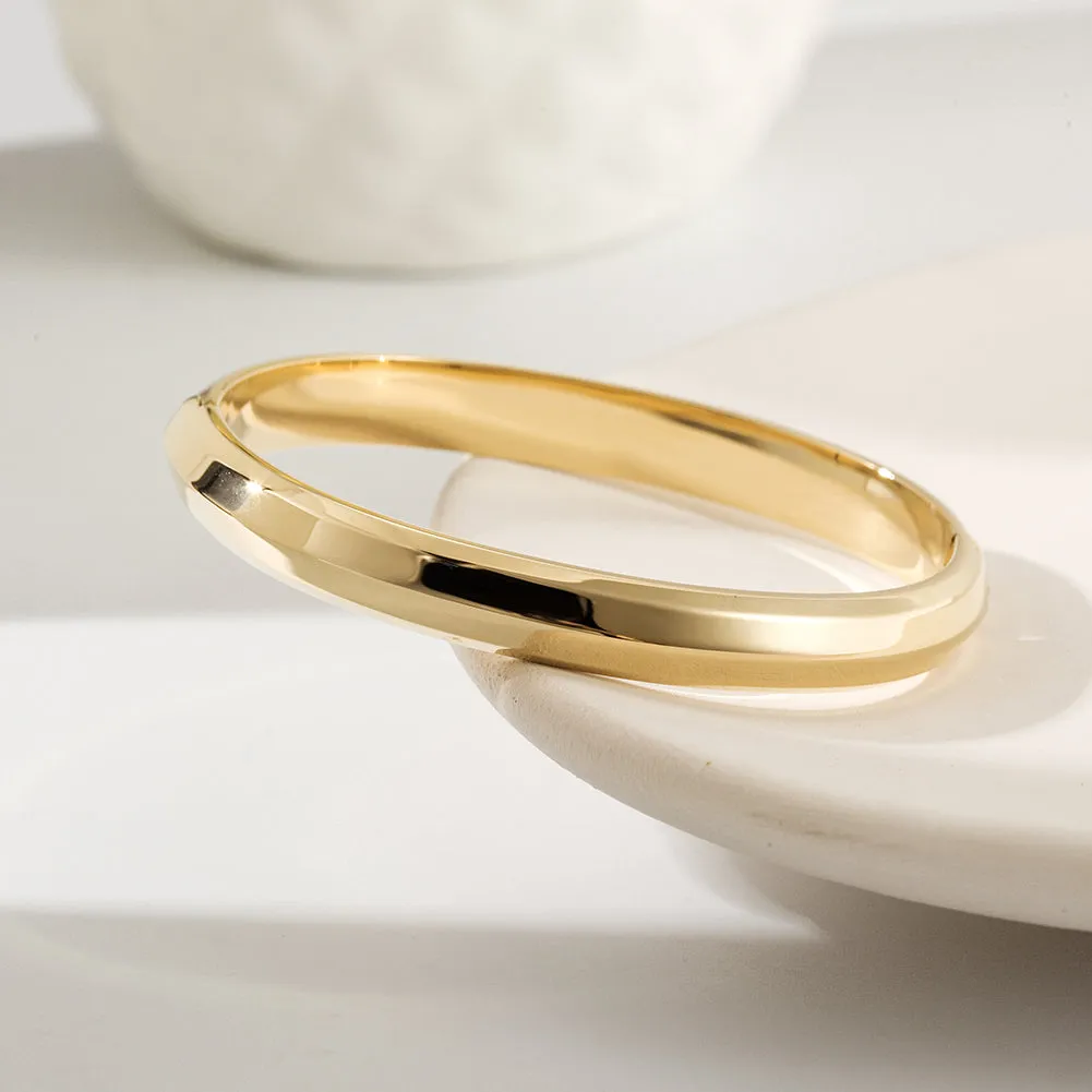 Round smooth surface bracelet-NSB1802ST-S