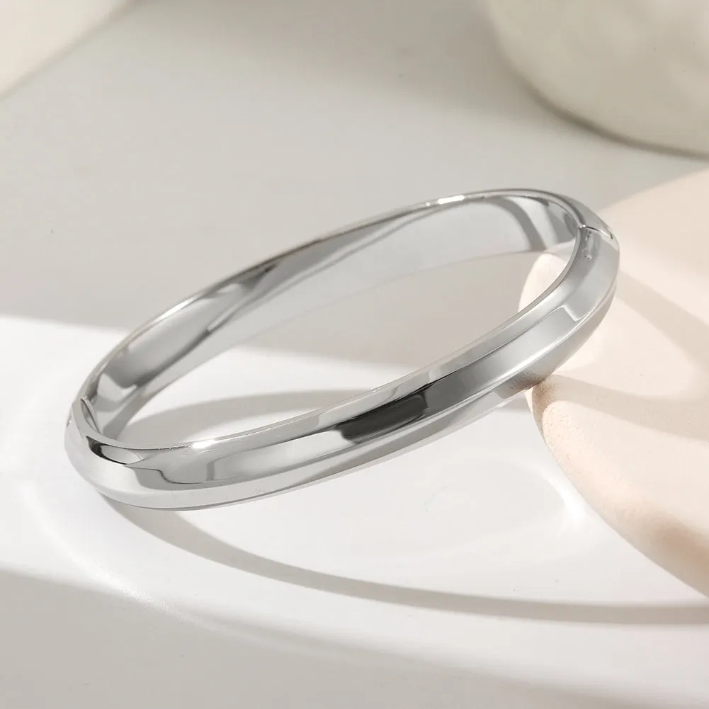 Round smooth surface bracelet-NSB1802ST-S