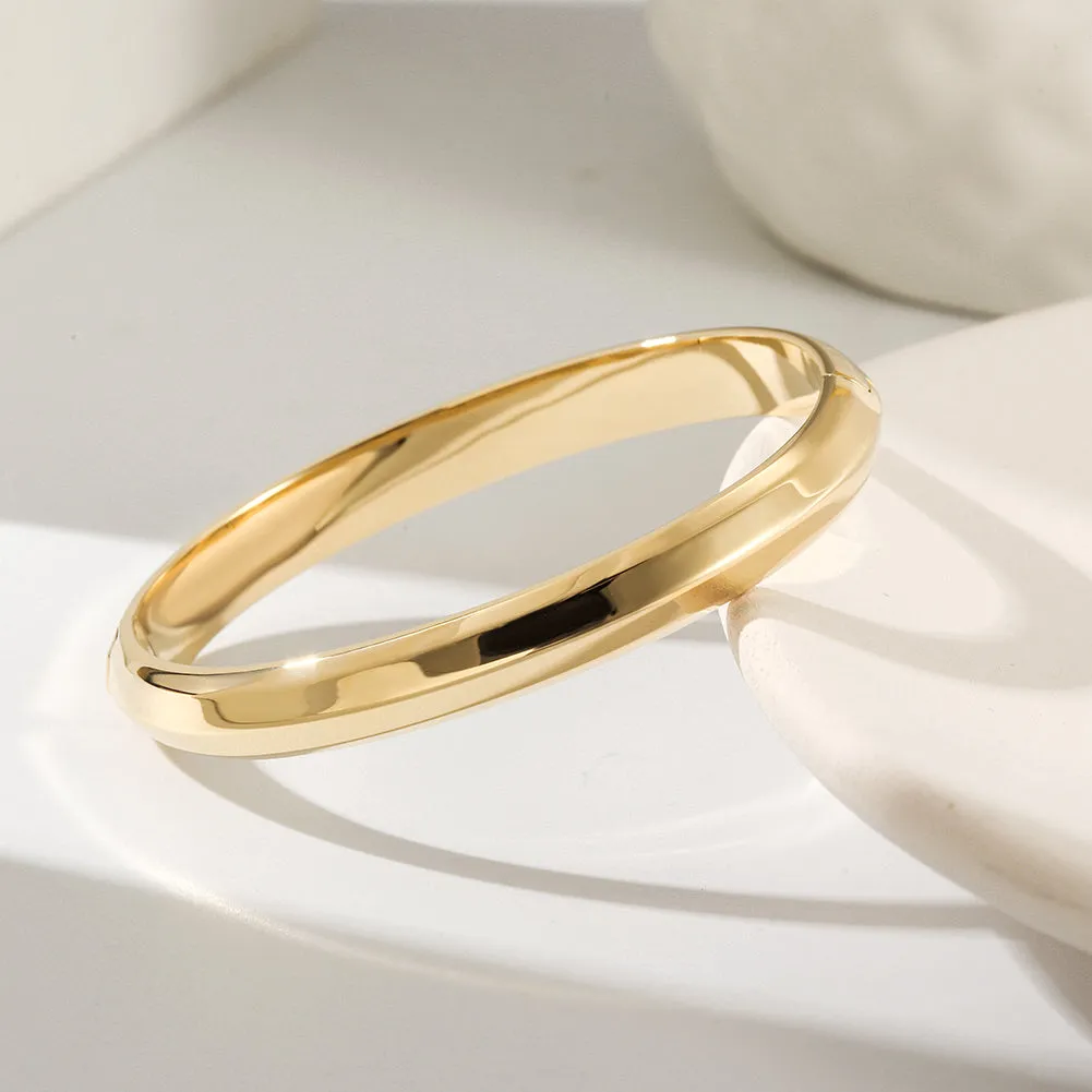 Round smooth surface bracelet-NSB1802ST-S
