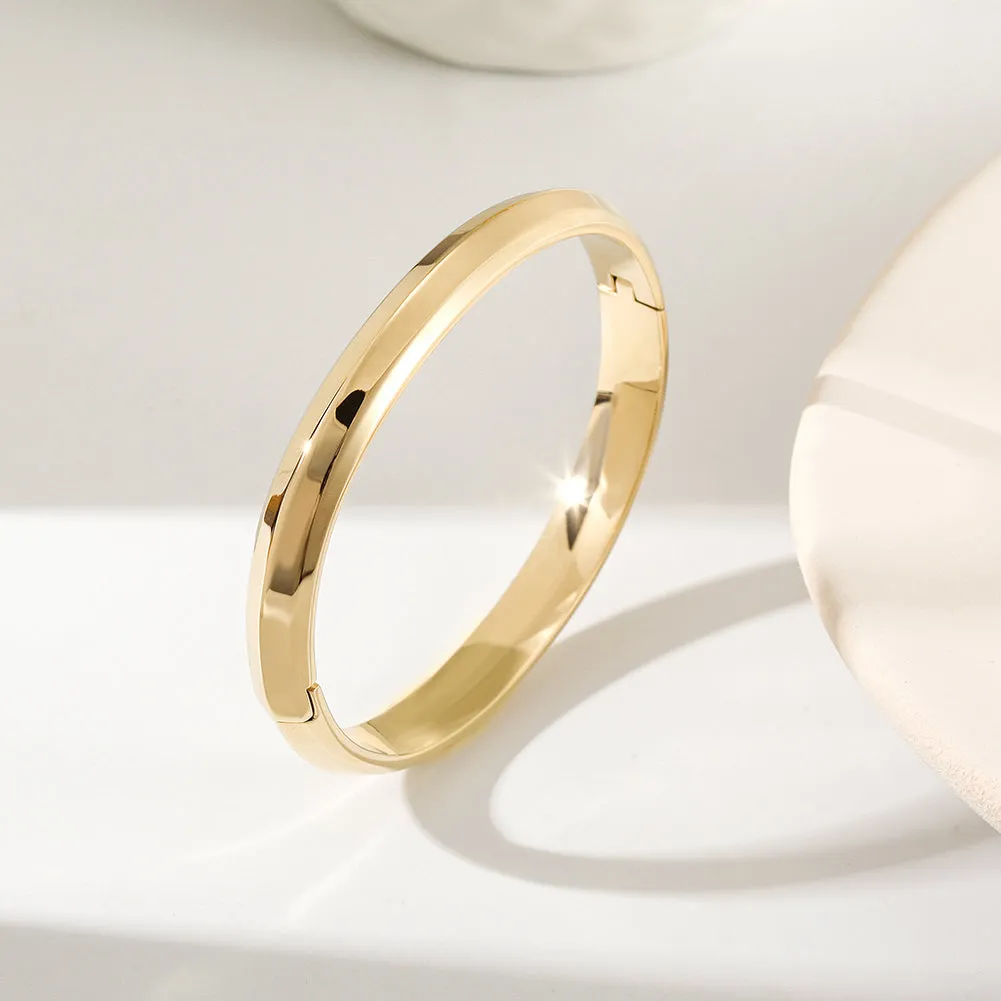 Round smooth surface bracelet-NSB1802ST-S