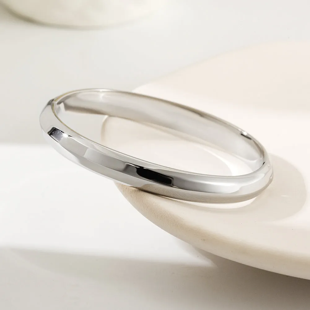 Round smooth surface bracelet-NSB1802ST-S