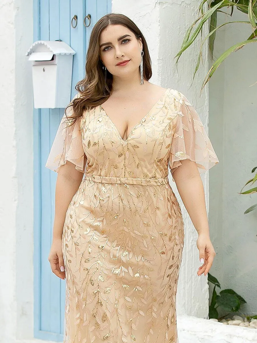 Roycebridal Eliza tulle sleeve mother of bride dress in light gold Express NZ wide
