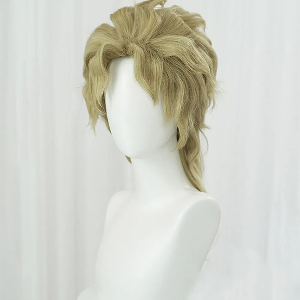 Rulercosplay Anime JoJo's Bizarre Adventure Dio Brando Golden Medium Cosplay Wig