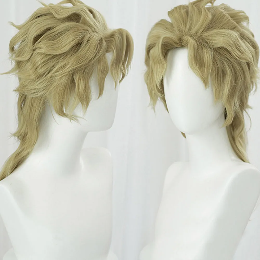 Rulercosplay Anime JoJo's Bizarre Adventure Dio Brando Golden Medium Cosplay Wig