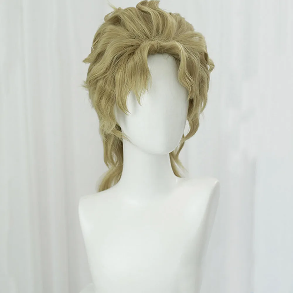 Rulercosplay Anime JoJo's Bizarre Adventure Dio Brando Golden Medium Cosplay Wig
