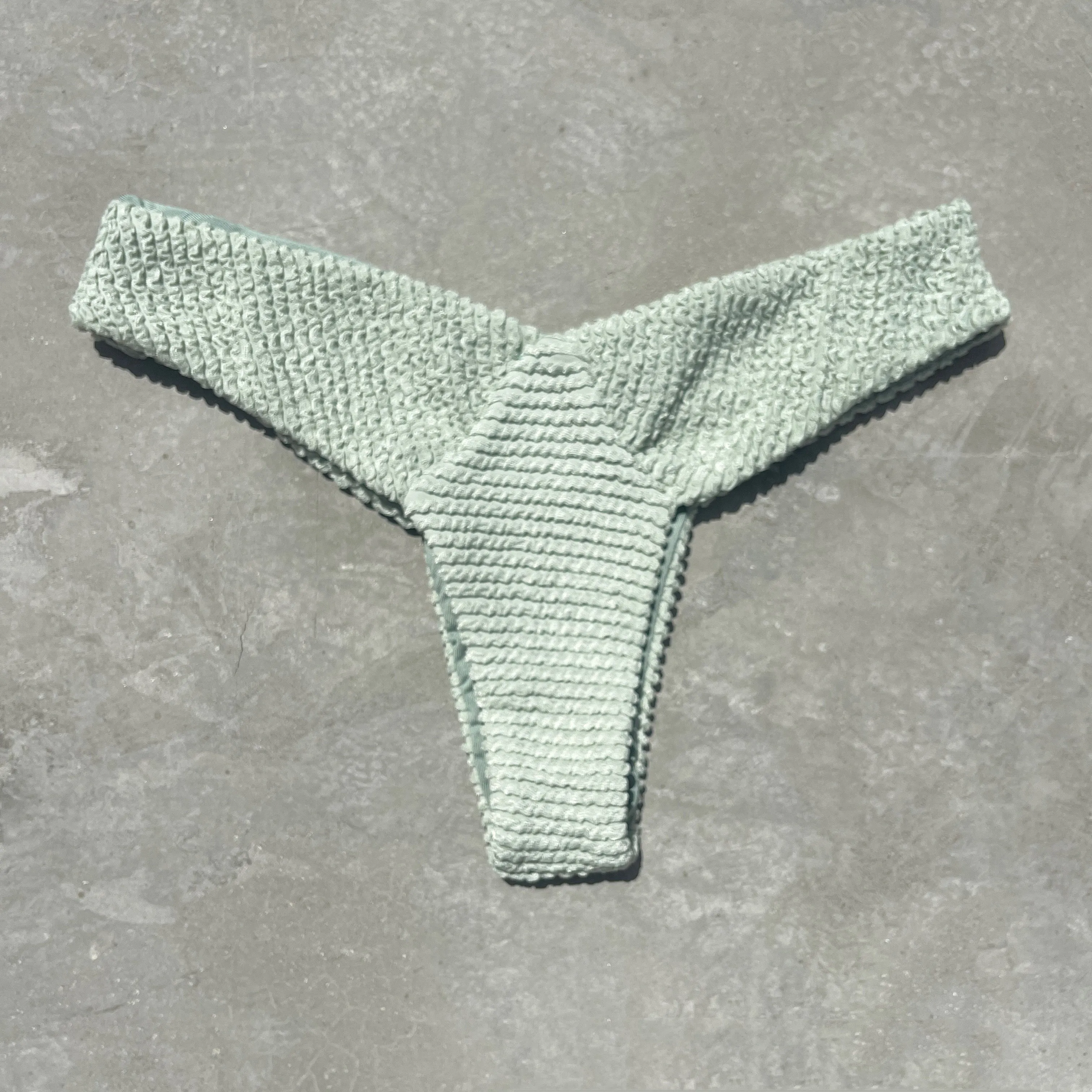 Sage Textured Capri Bikini Bottom