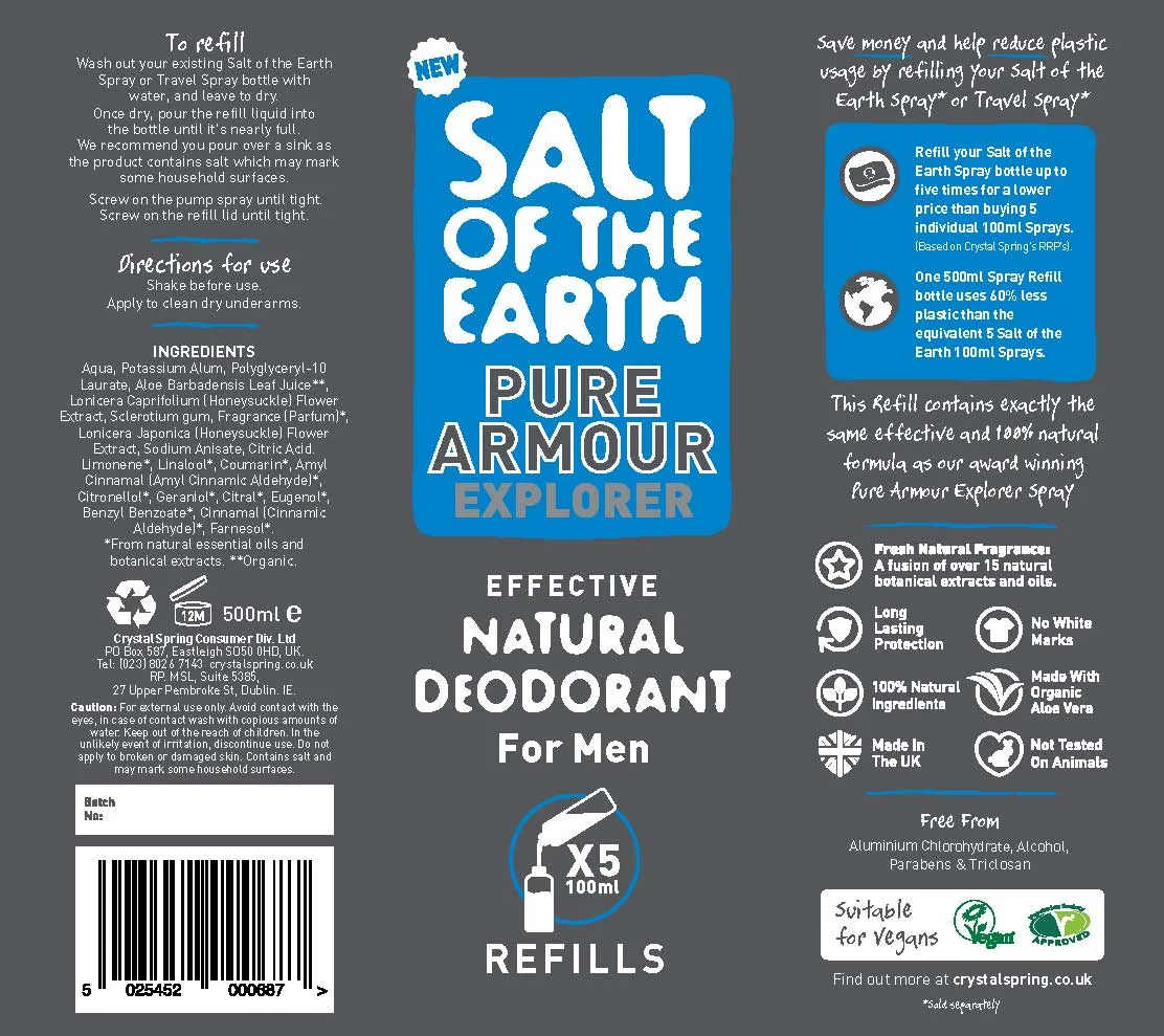 Salt of the Earth Refill 500ml (Pure Armour Explorer)