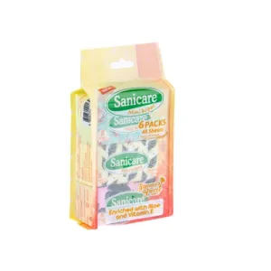 SANICARE Mini Wipes Summer Breeze Scent 6-Packs
