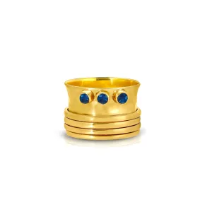Sapphire Mogul Spin Band