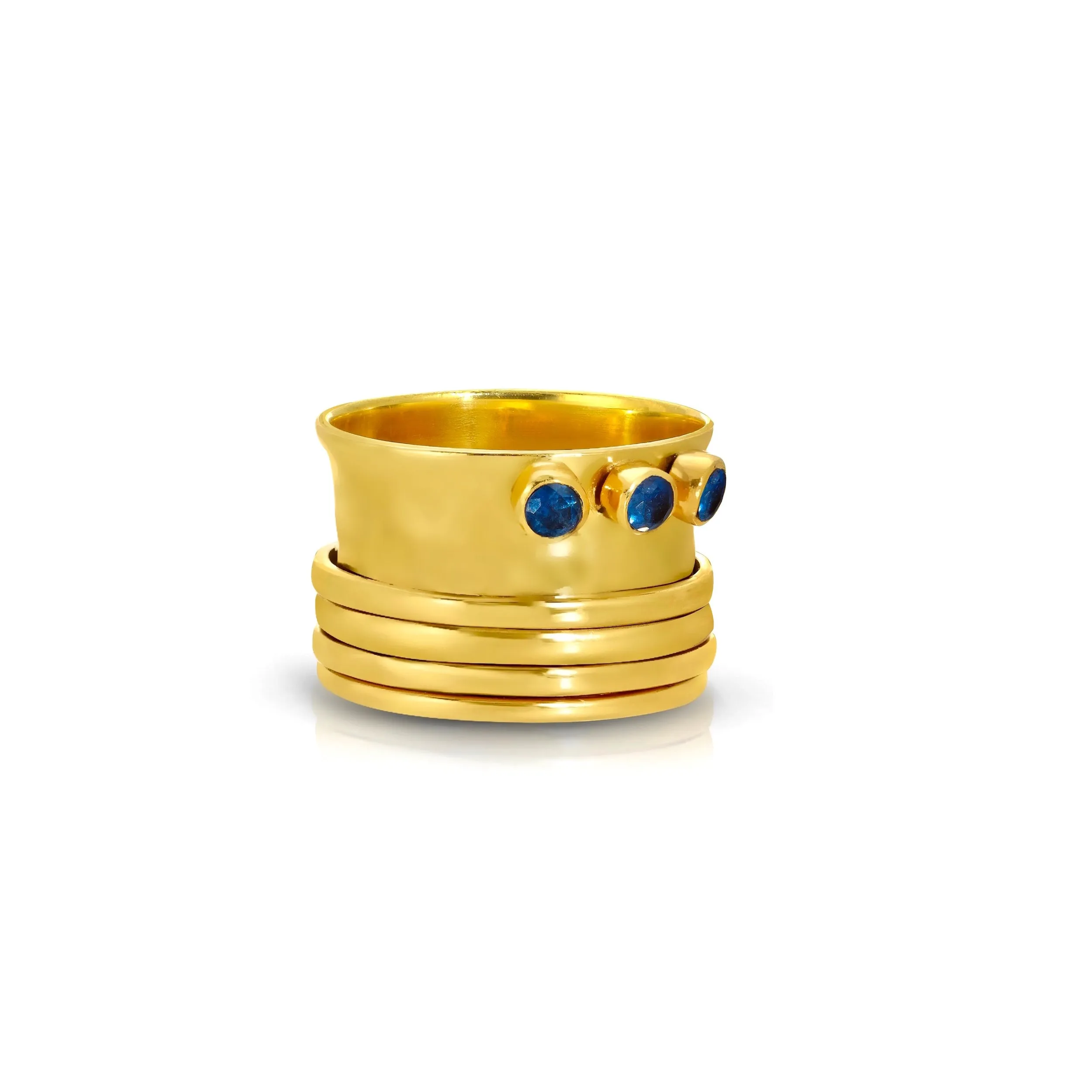 Sapphire Mogul Spin Band