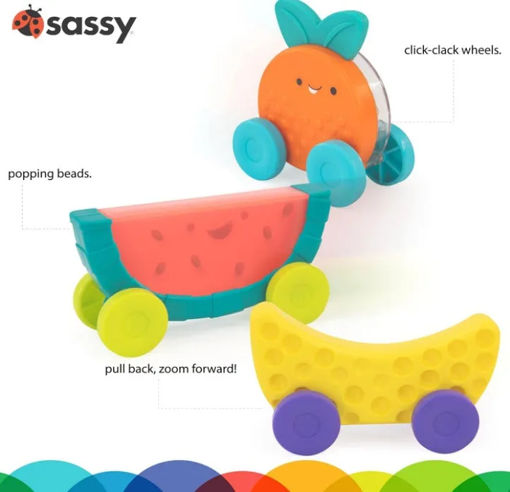 Sassy Toys Stacking Fruit Cars