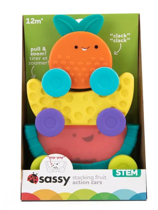 Sassy Toys Stacking Fruit Cars