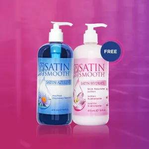 Satin Smooth Satin Azulene Pre & Post Treatment - 473ml - Get FREE Satin Hydrate Lotion - 473ml