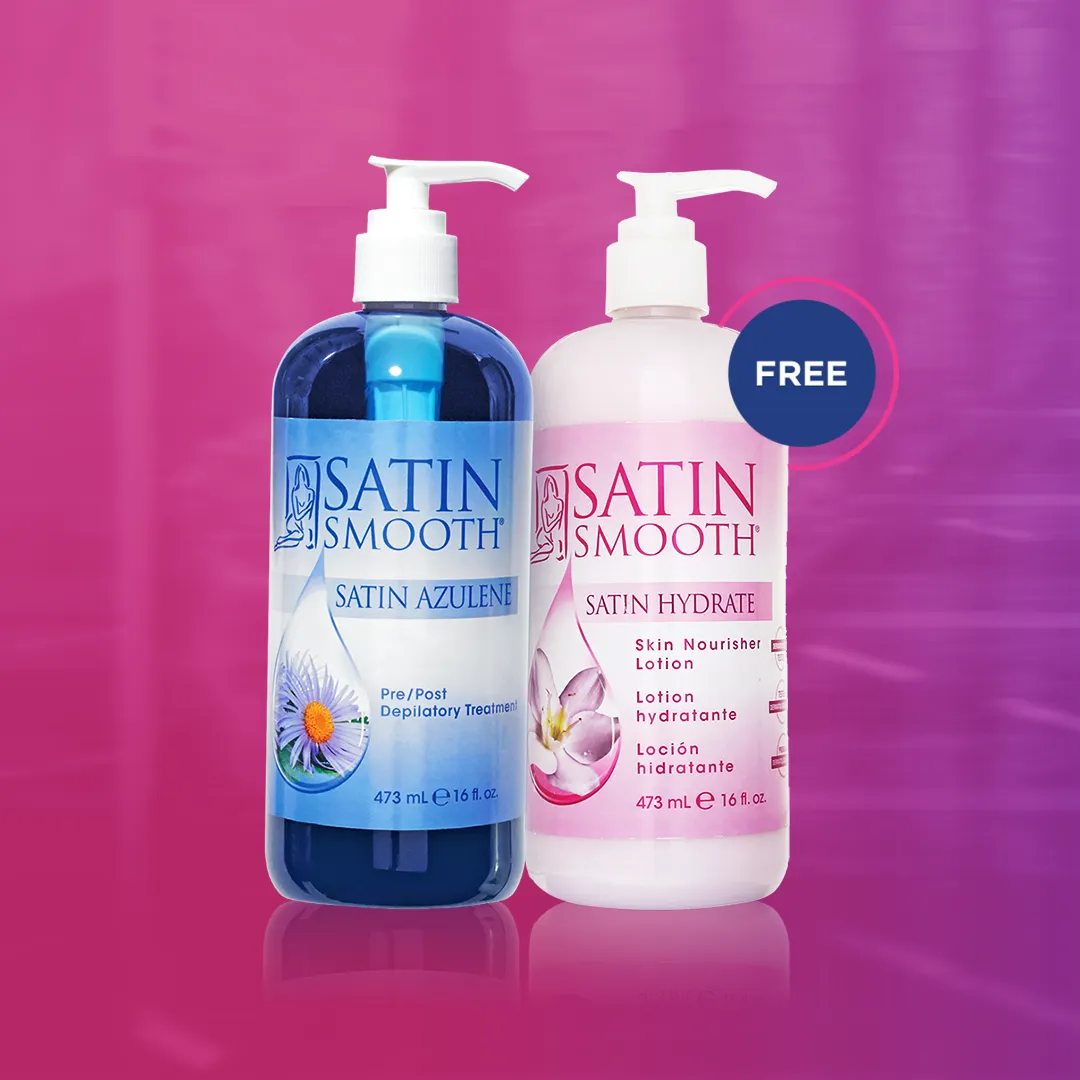Satin Smooth Satin Azulene Pre & Post Treatment - 473ml - Get FREE Satin Hydrate Lotion - 473ml