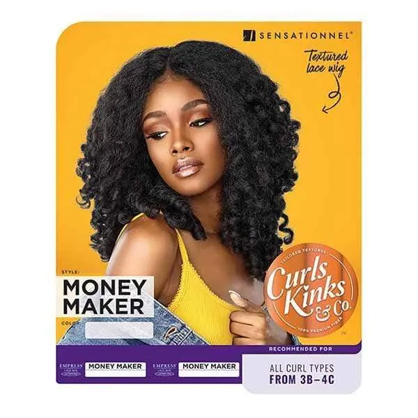 Sensationnel Empress Curls Kinks & CO Textured Synthetic Lace Front Wig - MONEY MAKER