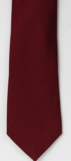 SERICA SILK BURGUNDY TEXTURED TIE