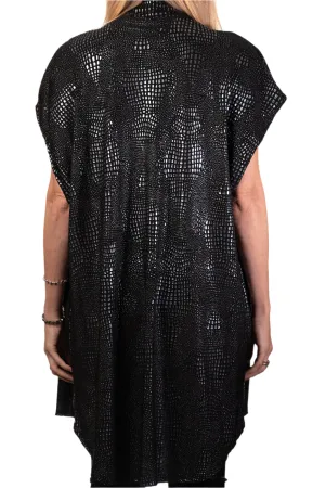Silver Textured Vest