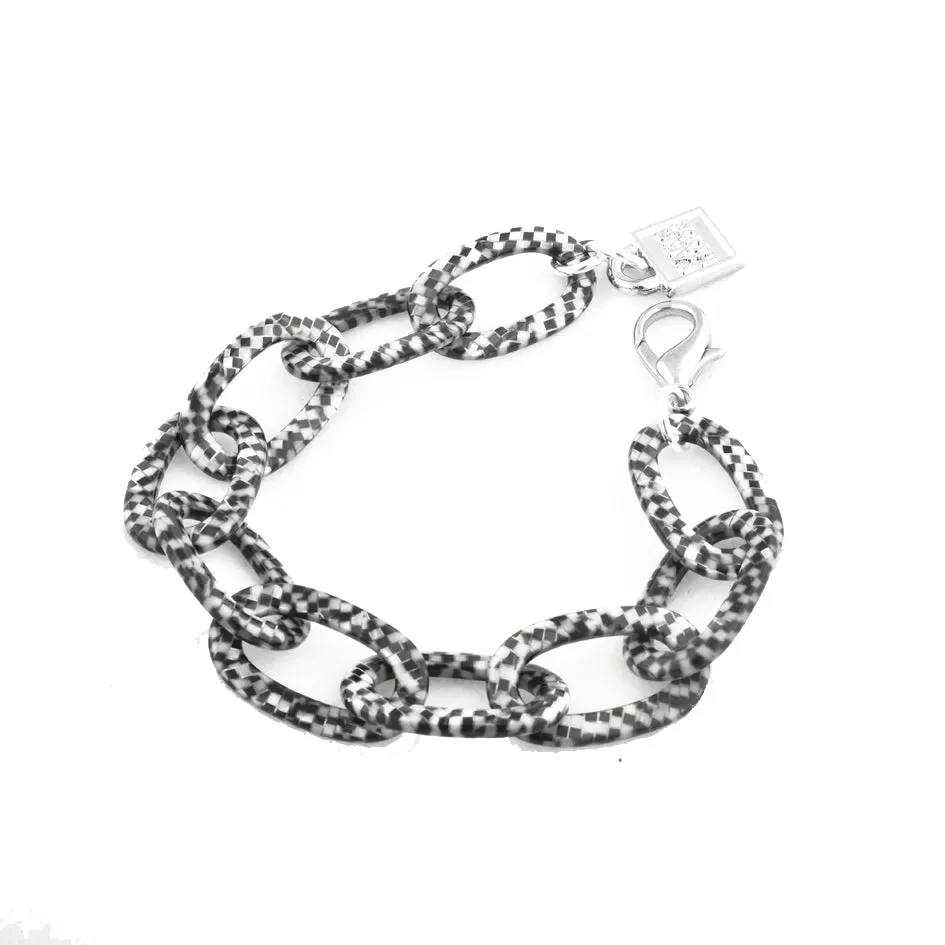 Single Damier Chain Bracelet