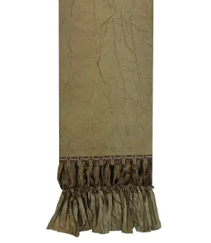 Small Luxury Bronze Silk Table Runner