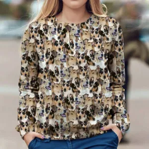 Smooth Fox Terrier - Full Face - Premium Sweatshirt