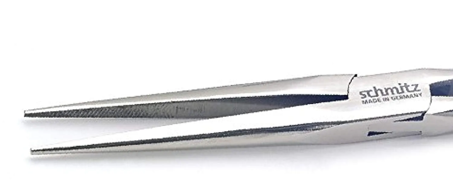 Snipe Nose Pliers 8'' straight, very long and strong, smooth jaws - With double leaf springs 4911HS22
