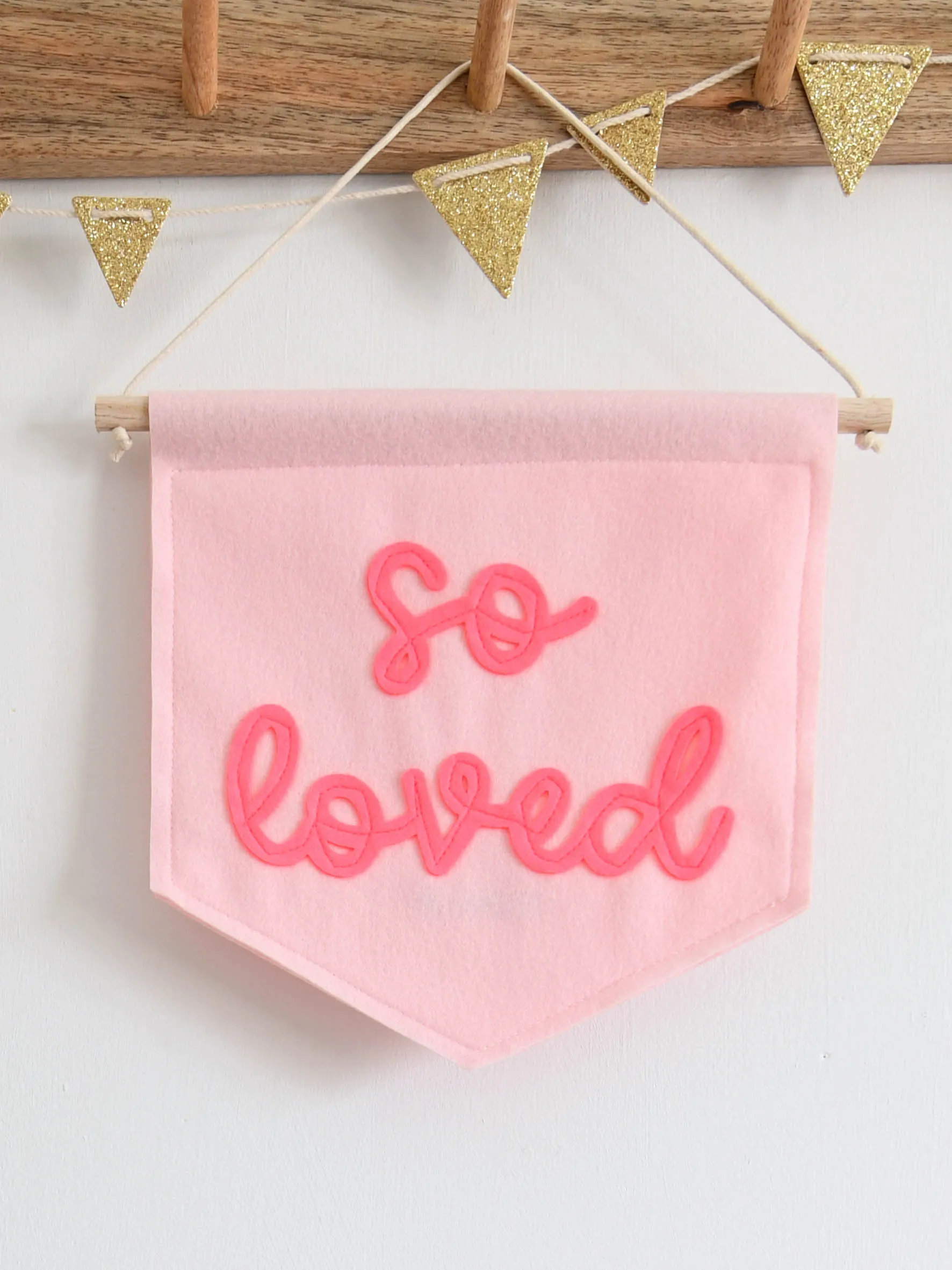 So Loved Mini Felt Banner