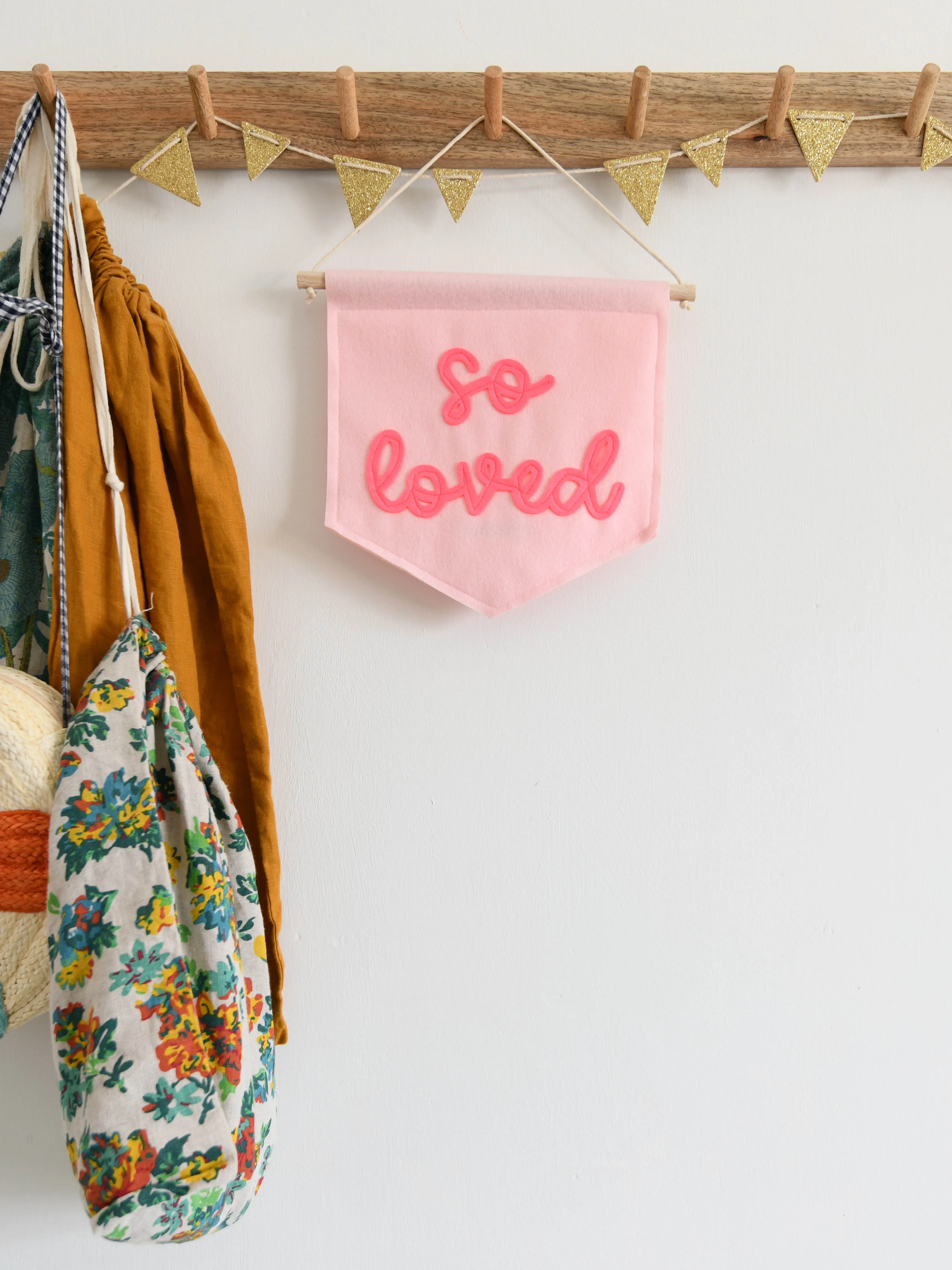 So Loved Mini Felt Banner
