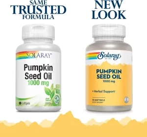 Solaray Pumpkin Seed Oil, 1000 mg | 90 Count